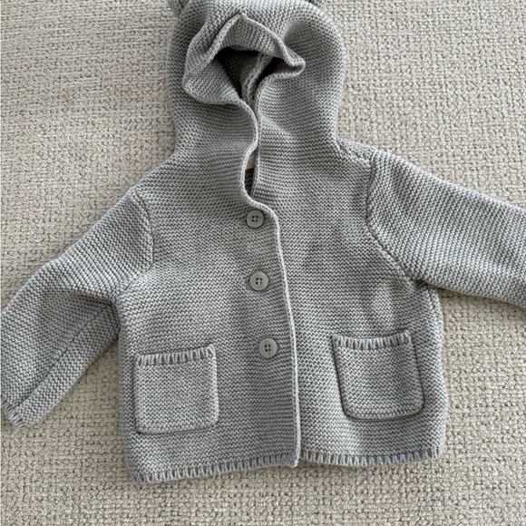 GAP Other - Baby Gap Soft Gray Knit Baby Sweater